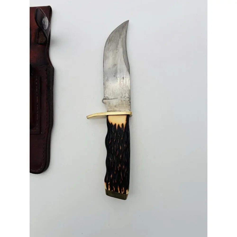 Vintage/RARE Schrade 171UH Fixed Blade Knife With Sheath Good Condition